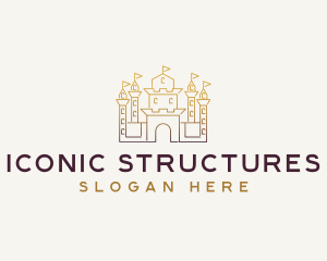 Castle Fortress Structure logo design