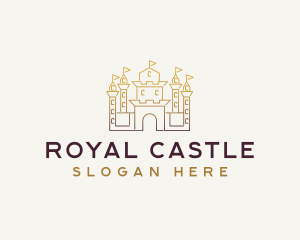 Castle Fortress Structure logo design