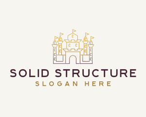 Castle Fortress Structure logo design