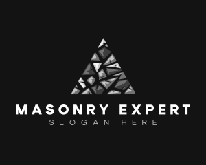 Triangle Pyramid Masonry logo design