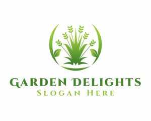 Grass Garden Landscape logo design