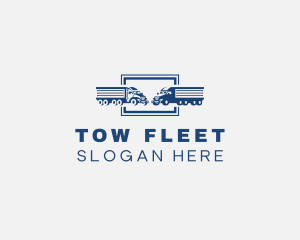 Trailer Truck Logistics  logo design