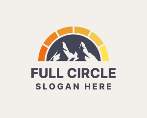 Solar Power Mountain logo design