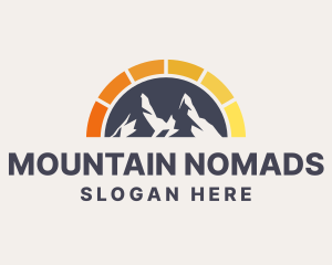 Solar Power Mountain logo design