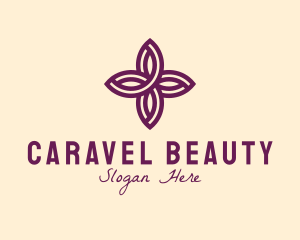 Purple Flower Spa logo design