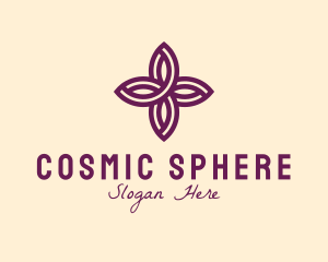 Purple Flower Spa logo design