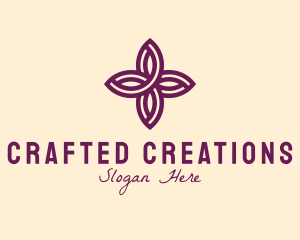 Purple Flower Spa logo design