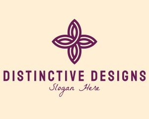 Purple Flower Spa logo design