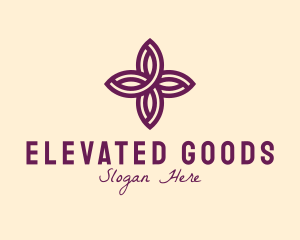 Purple Flower Spa logo design