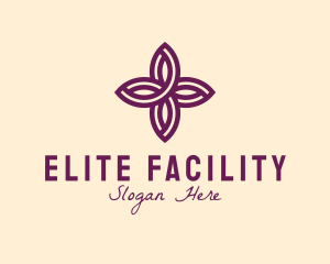 Purple Flower Spa logo design