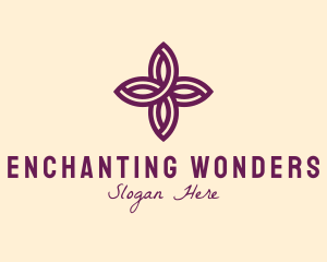 Purple Flower Spa logo design