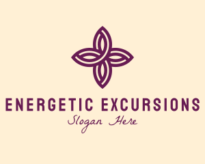 Purple Flower Spa logo design