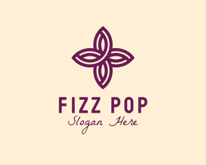 Purple Flower Spa logo design