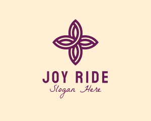 Purple Flower Spa logo design