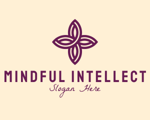 Purple Flower Spa logo design