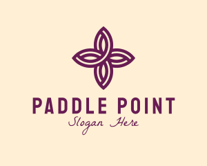 Purple Flower Spa logo design