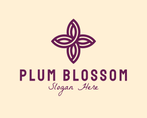 Purple Flower Spa logo design