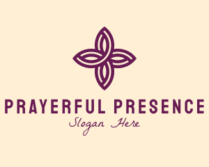 Purple Flower Spa logo design