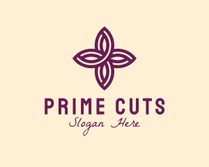 Purple Flower Spa logo design