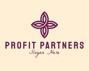 Purple Flower Spa logo design