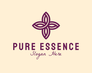 Purple Flower Spa logo design