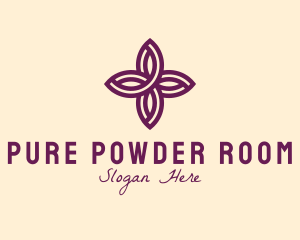 Purple Flower Spa logo design