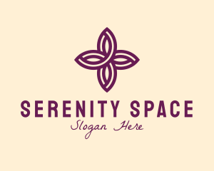 Purple Flower Spa logo design