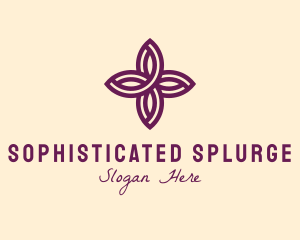 Purple Flower Spa logo design