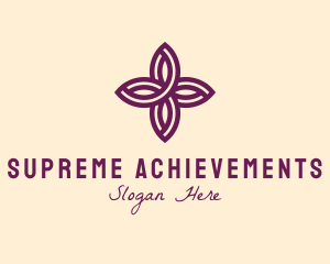 Purple Flower Spa logo design