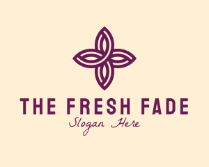 Purple Flower Spa logo design