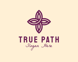 Purple Flower Spa logo design