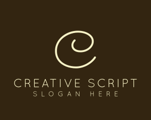 Golden Beauty Script logo design