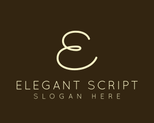 Golden Beauty Script logo design