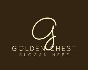 Golden Beauty Script logo design