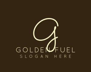 Golden Beauty Script logo design