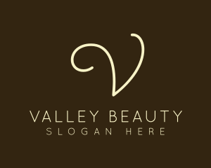 Golden Beauty Script logo design