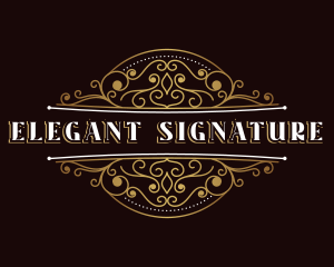 Deluxe Elegant Ornament logo design