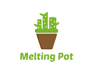 Cactus City Pot logo design