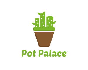 Cactus City Pot logo design