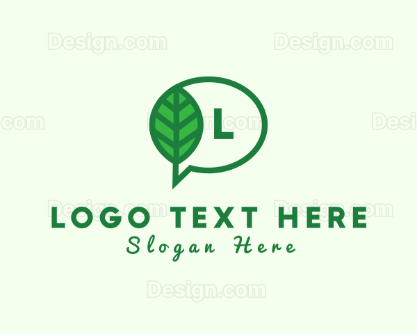 Natural Leaf Environment Chat Logo