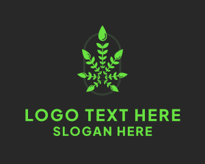 Plant Weed Cannabis logo