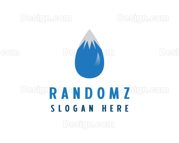 Water Droplet Mountain Logo