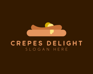 Pancake Butter Snack logo design