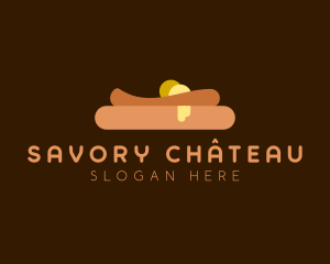 Pancake Butter Snack logo design