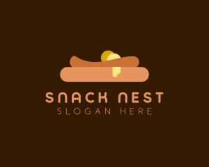 Pancake Butter Snack logo design