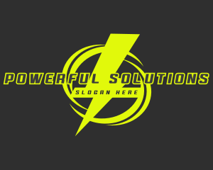 Thunder Power Lightning logo design