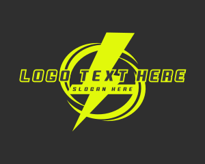 Power - Thunder Power Lightning logo design