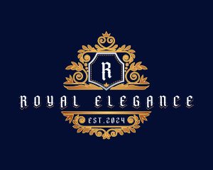 Royal Leaf Shield logo design