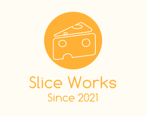 Swiss Cheese Slice logo design