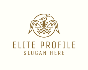 Aztec Eagle Badge logo design